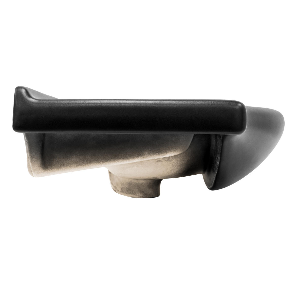 WASCHBECKEN - Schwarz, Keramik (50.5/22.5/87cm) - ML-DESIGN
