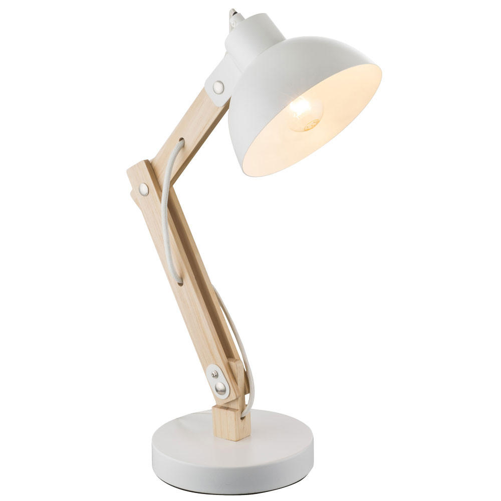 Globo Lighting Tischleuchte Weiß 16x42.5x31 cm