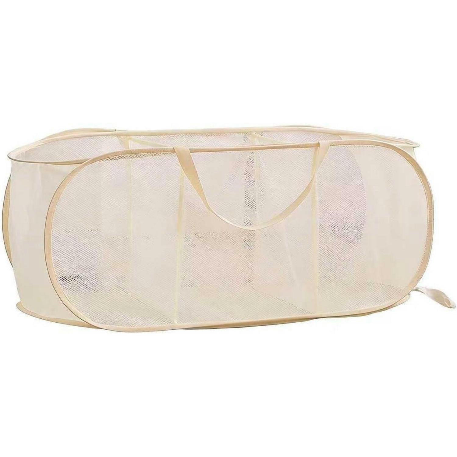 WÄSCHEKORB faltbar 90L beige - Beige, Textil (1/1/1cm)