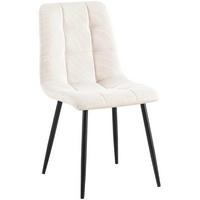 STUHL Cord Creme - Creme, Textil/Metall (45/84/55cm) - CLP