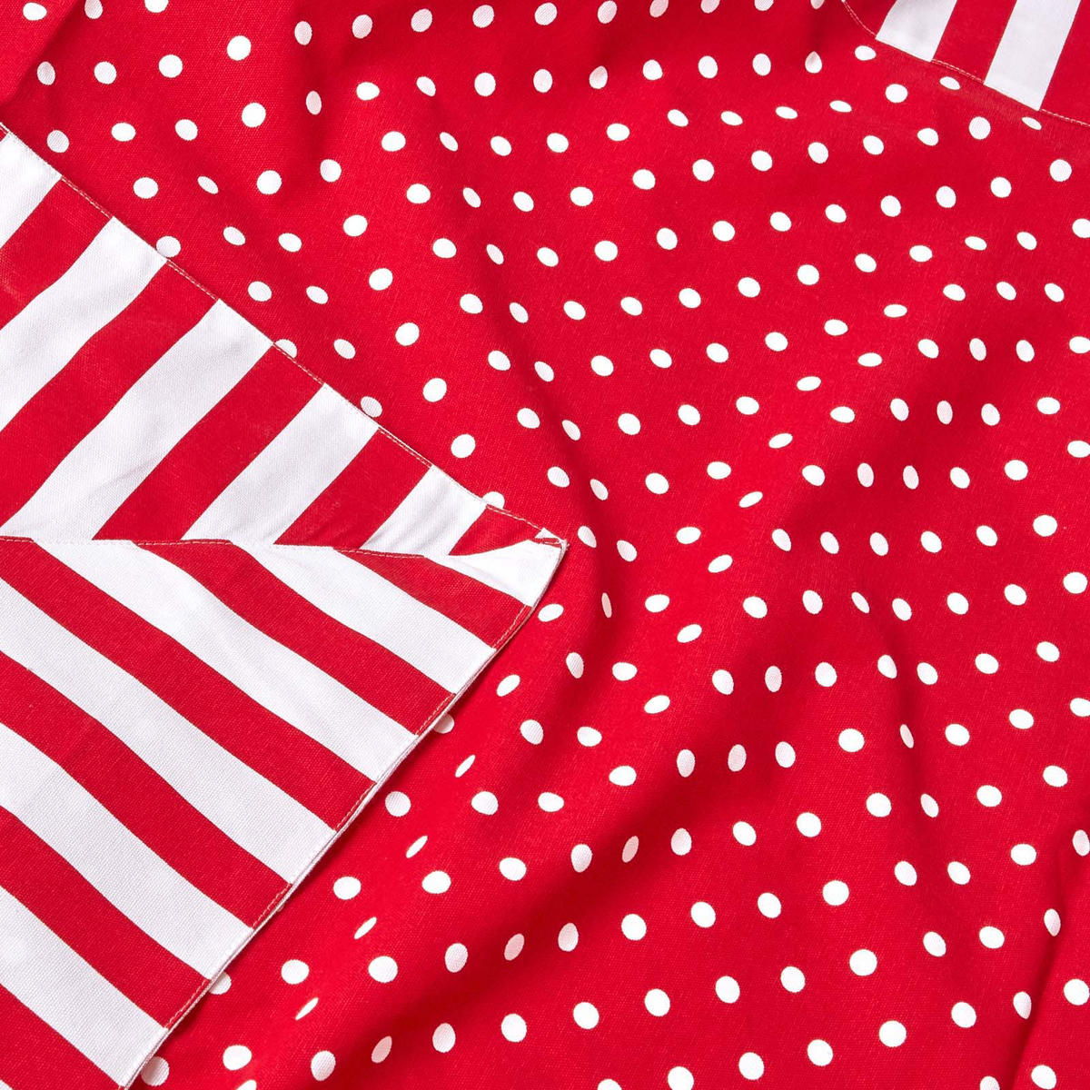 ÜBERWURF 150/200 cm, gepunktet, 100% Baumwolle - Rot, Textil (150/200cm) - Homescapes