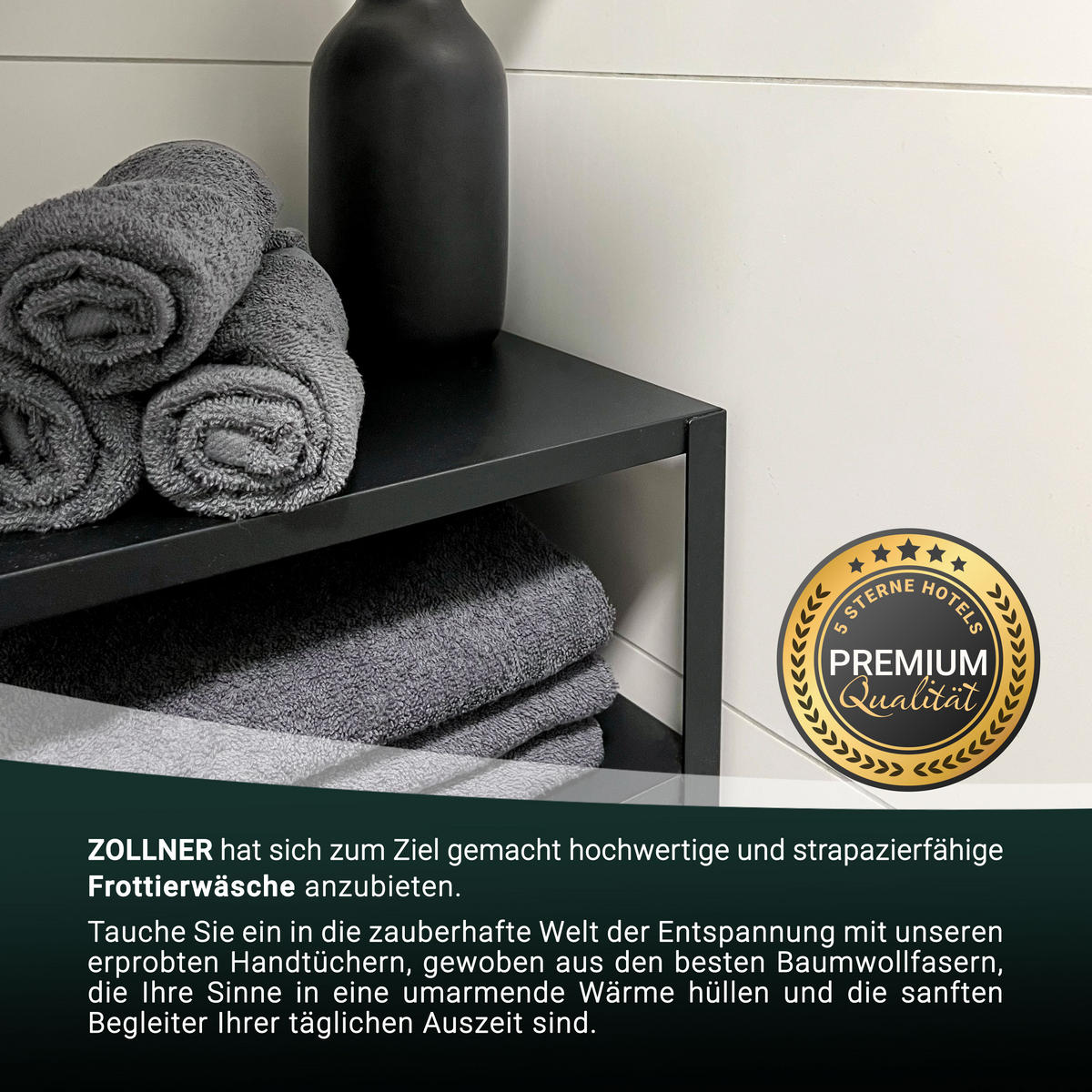 SEIFTÜCHER, 10er-Set, 30x30 cm, 100% Baumwolle, Grau - Graphitfarben, Textil (30/30cm) - Zollner