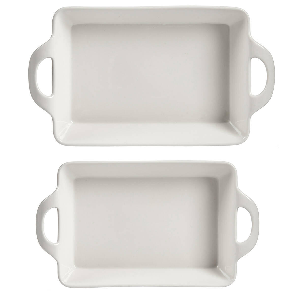 AUFLAUFFORM Porzellan 2er-Set - Weiß, Keramik (35.5cm) - Vessia