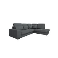 ECKSOFA Nevio Xl In Scala - Dunkelgrau, Holzwerkstoff/Textil (312/226cm) - Fun Möbel