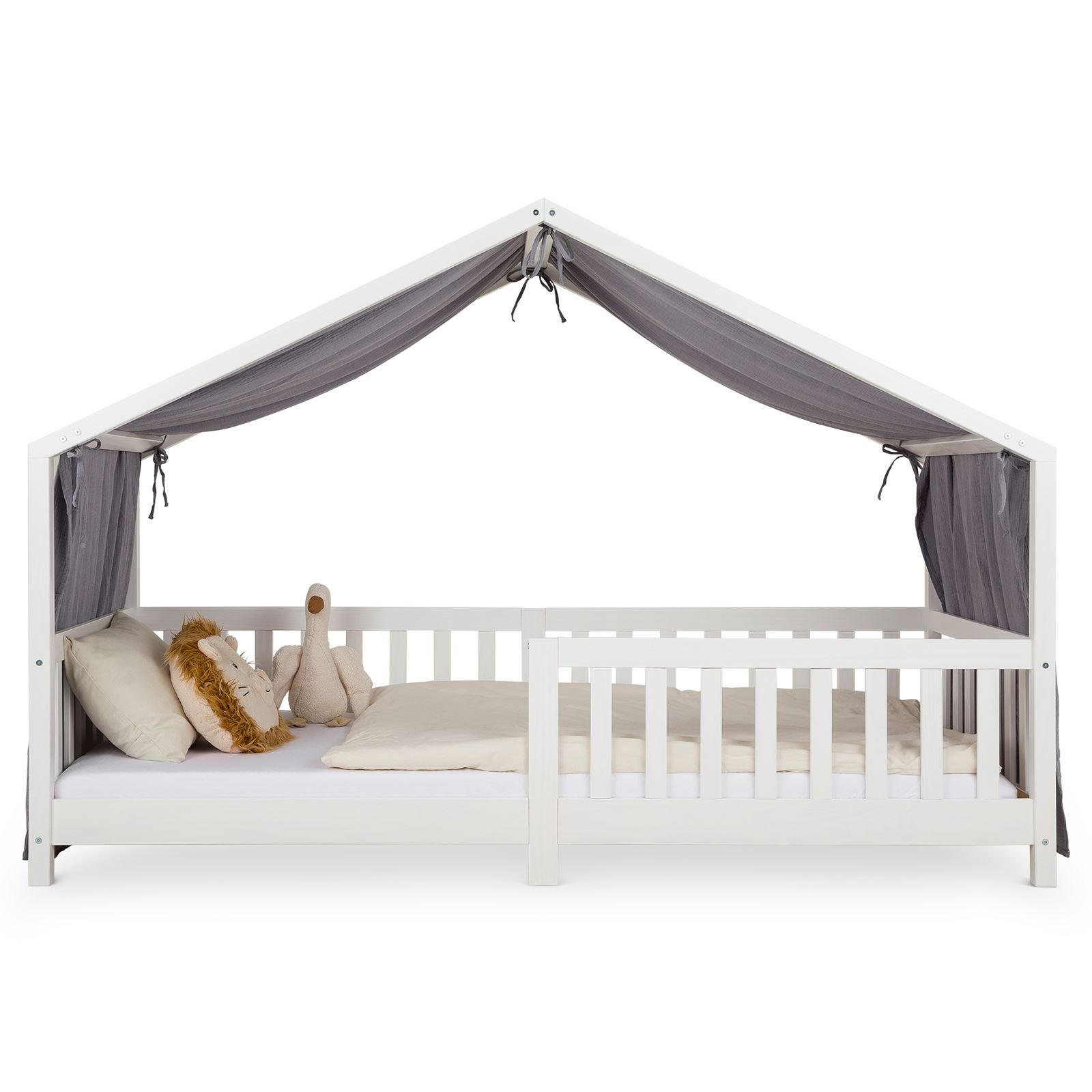 HAUSBETT-HIMMEL LIAN grau - Grau, Textil - IDIMEX