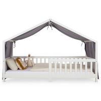 HAUSBETT-HIMMEL LIAN grau - Grau, Textil - IDIMEX