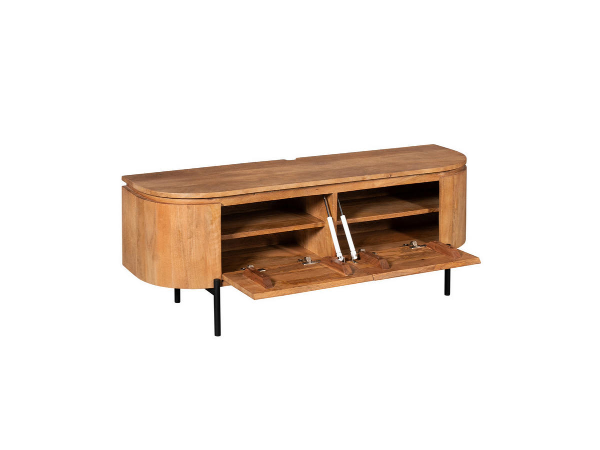 LOWBOARD Magnificent Mangoholz 120 cm / 35 cm Natur - Naturfarben, Holz (120/30/35cm) - Villa Möbel