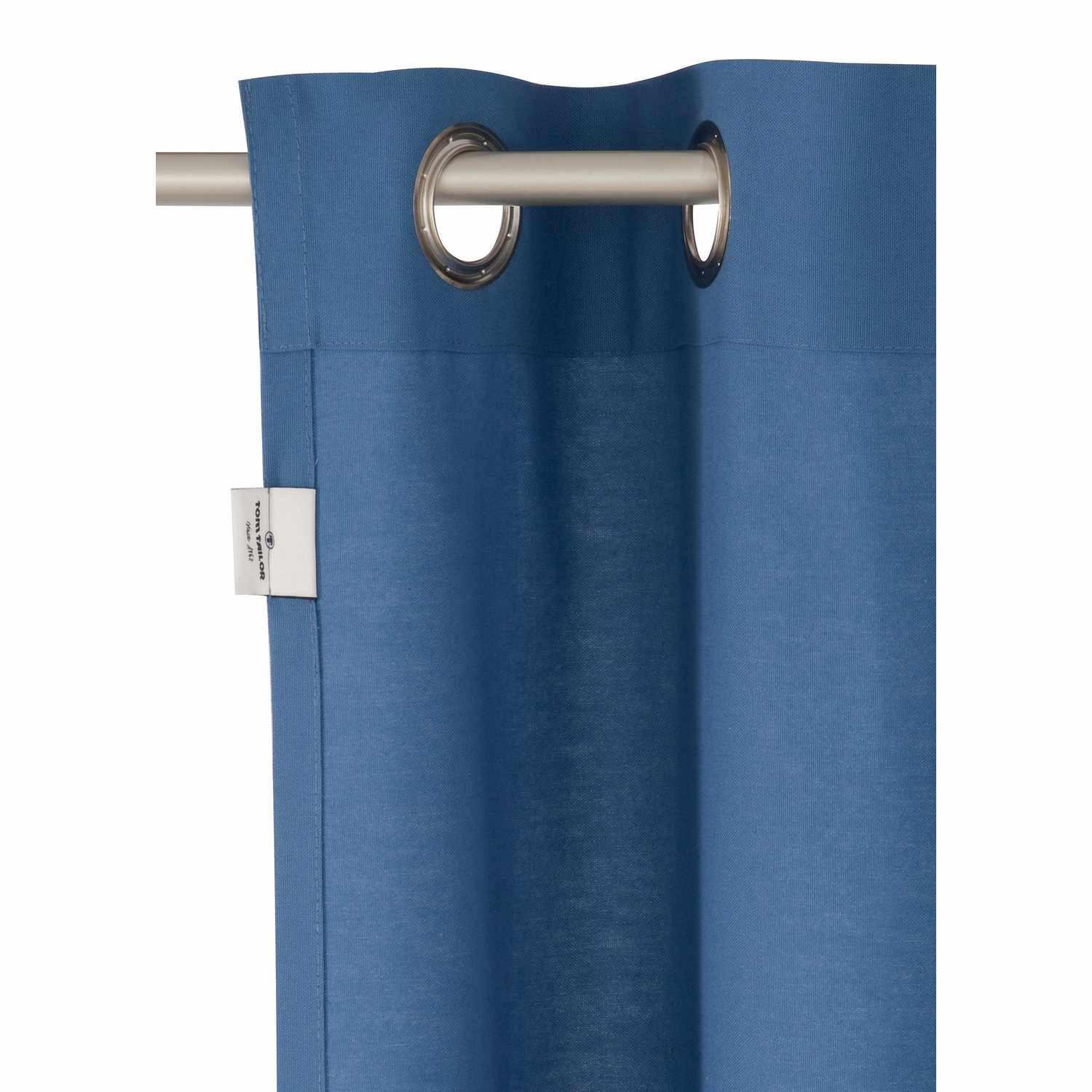ÖSENVORHANG DOVE Blickdicht - Klar, Textil (140/0.5/245cm) - Tom Tailor