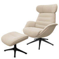 RELAXSESSEL - Beige, Textil/Metall (90/107/90cm) - home24