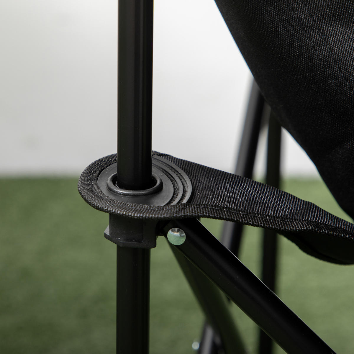 CAMPINGSTUHL klappbar Seitentasche schwarz - Schwarz, Textil (61/66/54cm) - LEBENLANG