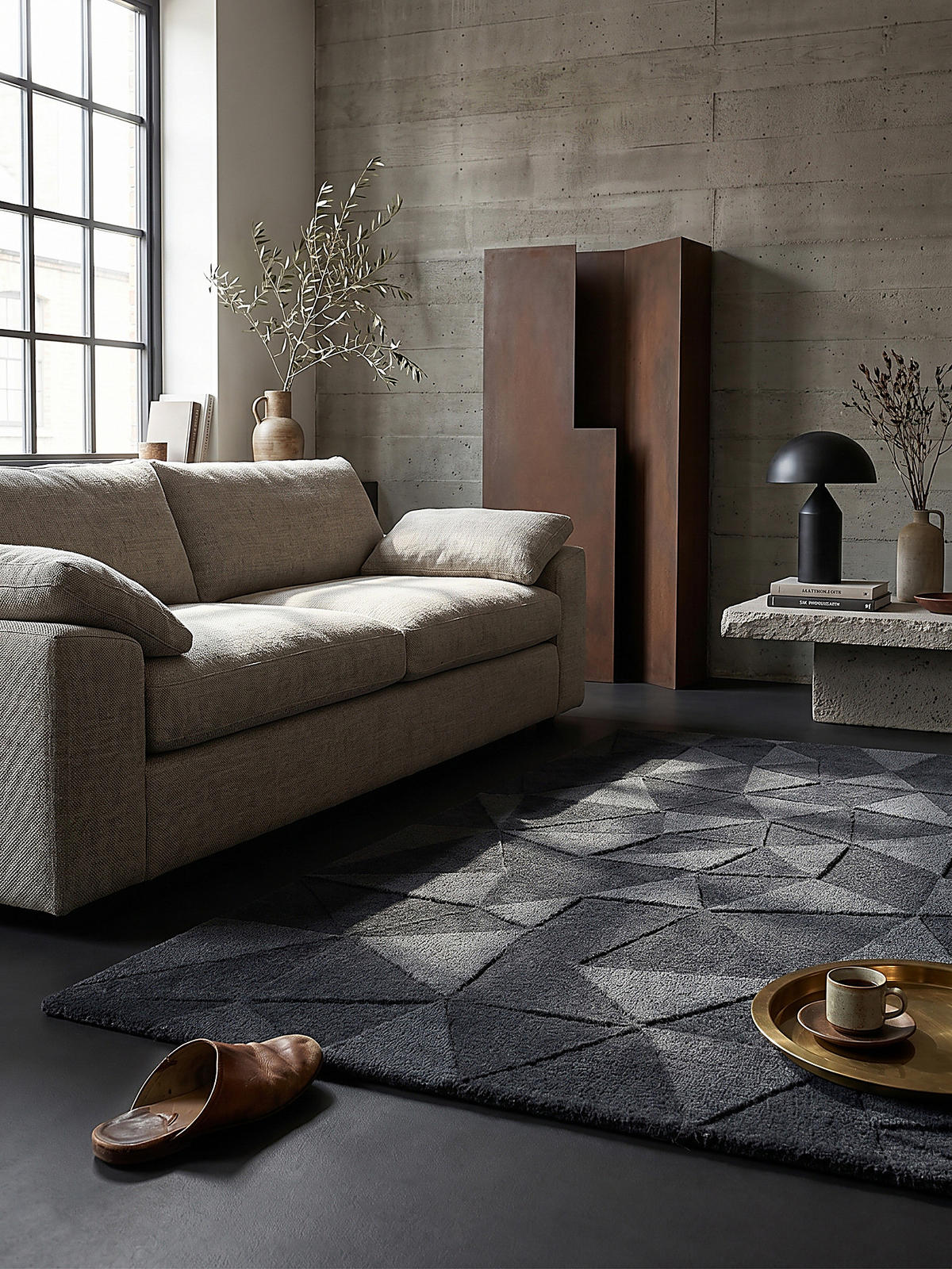WOLLTEPPICH DEBEN 200/290 cm - Anthrazit, Textil (290/200cm) - KADIMA DESIGN