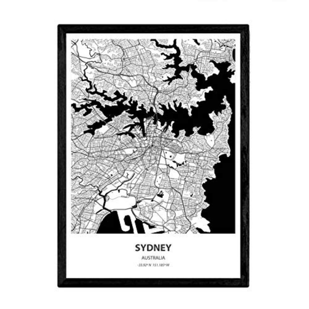 POSTER Sydney - Australien A4 Rahmenlos - Klar, Papier (29.7/5/21cm) - Nacnic