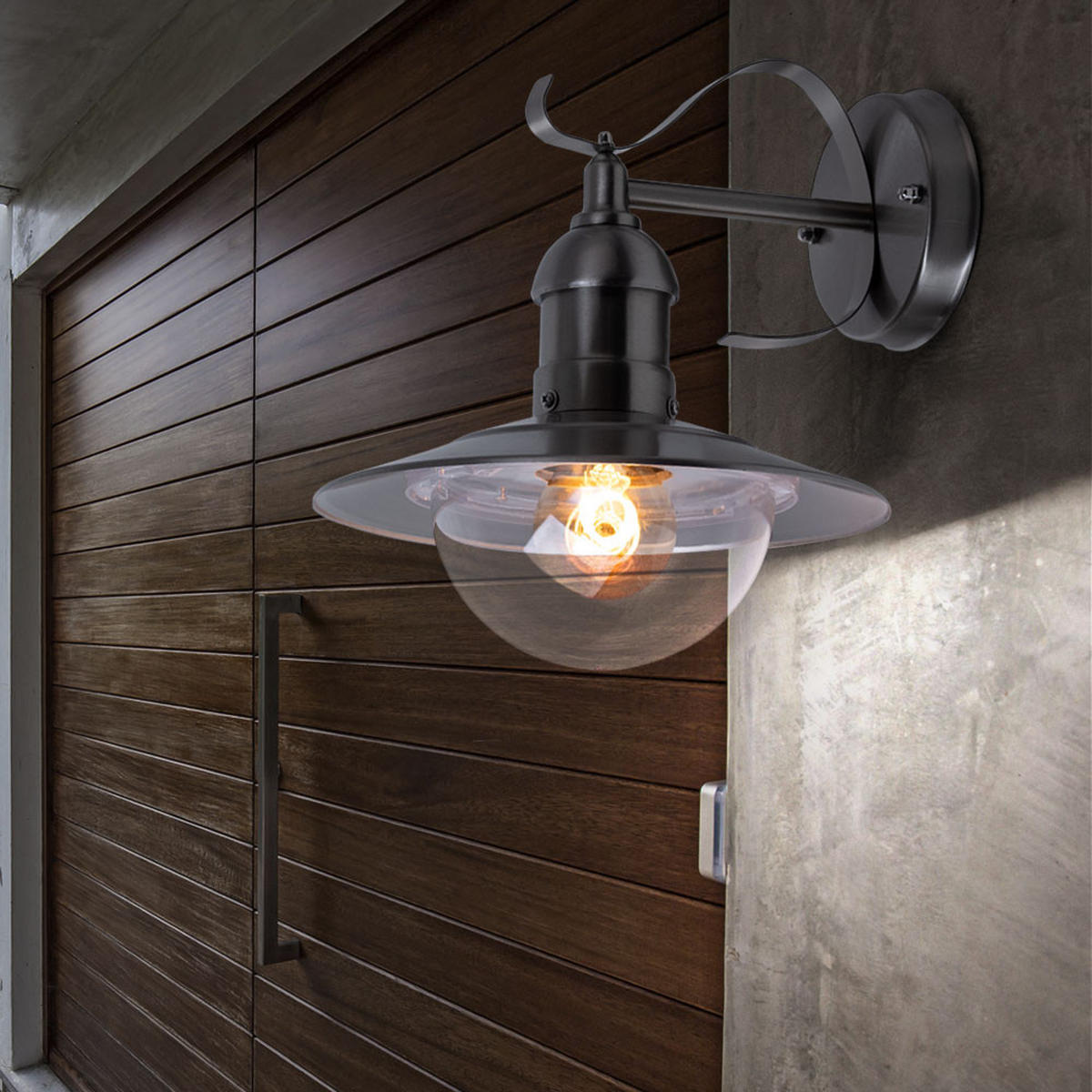 LED AUSSENWANDLEUCHTE Edelstahl Silber - Silberfarben, Metall (28/28/27cm) - Globo Lighting