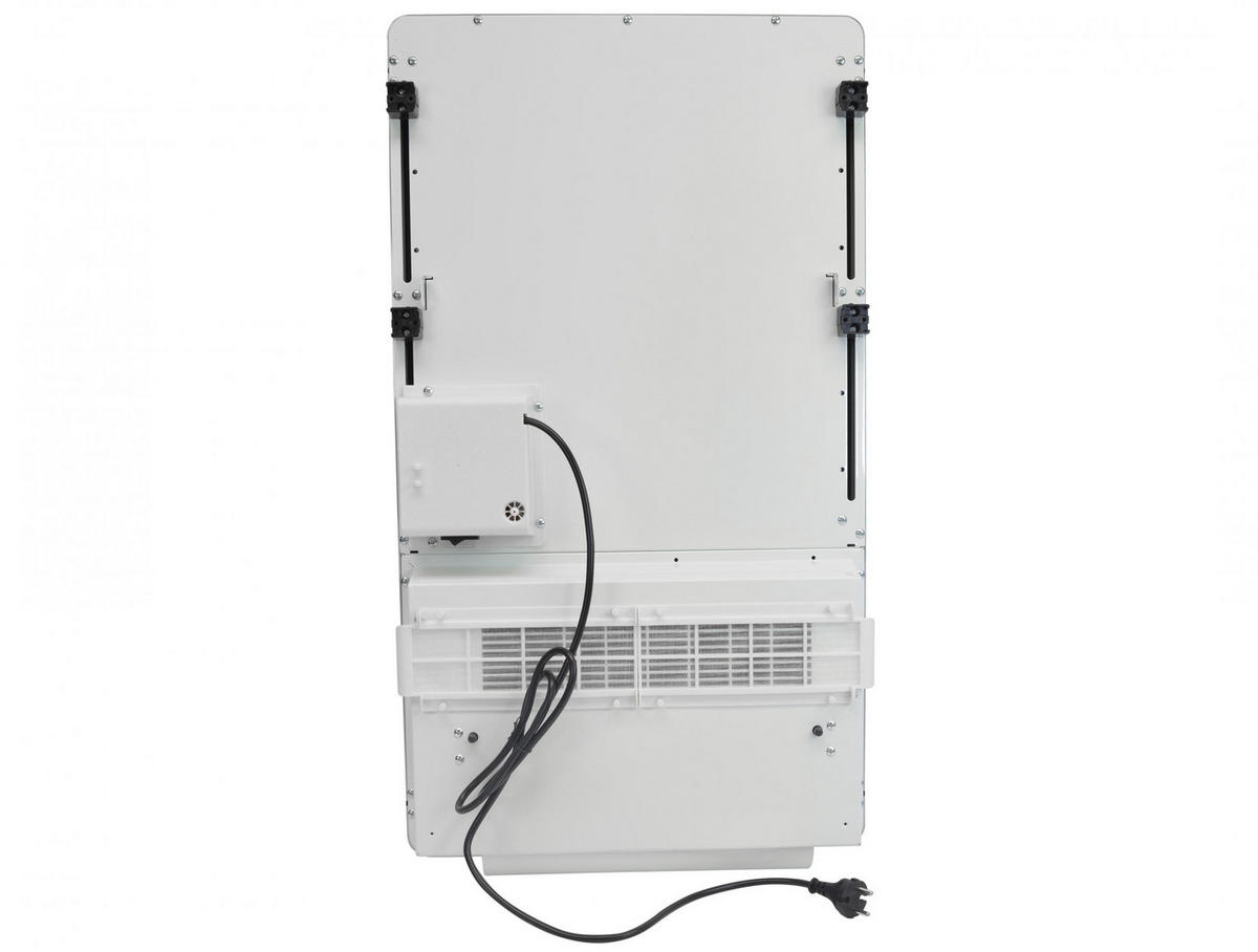 HANDTUCHTROCKNER Silber mit Elektrosystem und Wandhalterung 2000 W - Silberfarben, Metall (46/80/17cm) - Purline
