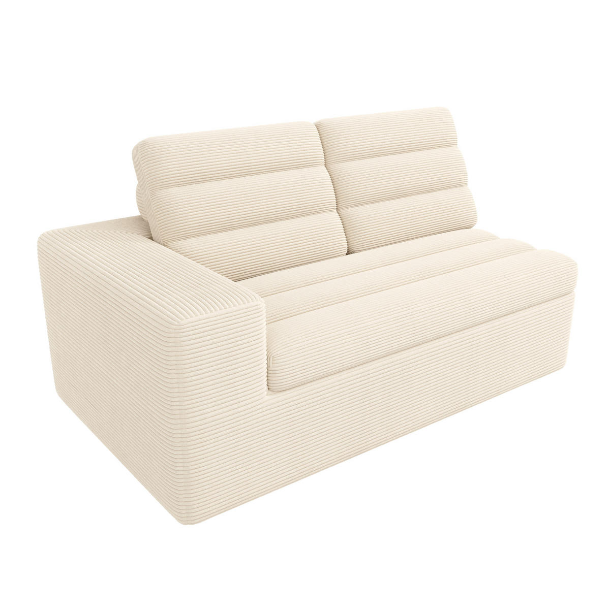ECKSOFA 253/161/89 cm beige aus Cord mit modularer Form - Beige, Textil (161/253cm) - OKWISH
