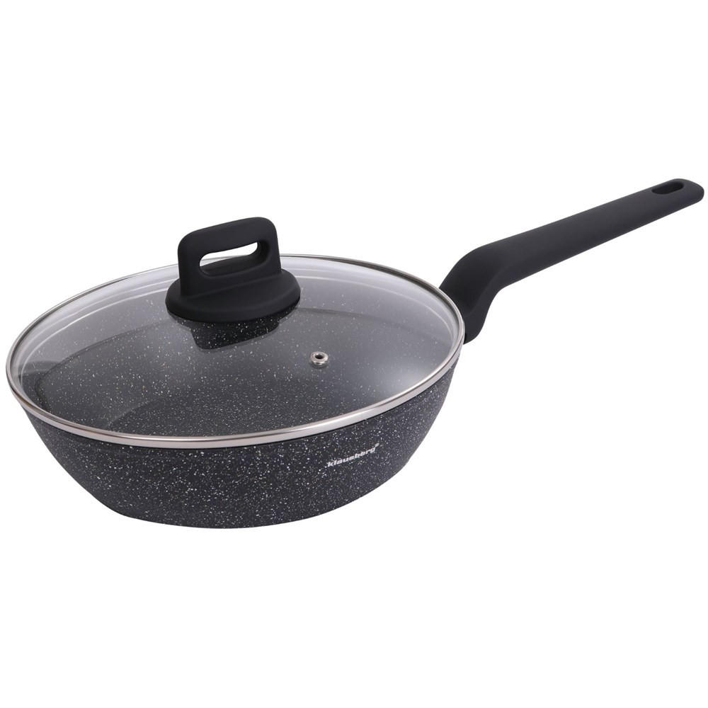 PFANNE Schwarz 24/24/6.5 cm KB7666 - Schwarz, Metall (24cm) - Klausberg 