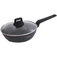 PFANNE Schwarz 24/24/6.5 cm KB7666 - Schwarz, Metall (24cm) - Klausberg 