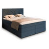 BOXBETT TRANI 160x200 cm mit Matratze und Topper - Blau - Blau, Holz (160/200cm) - MASSENO