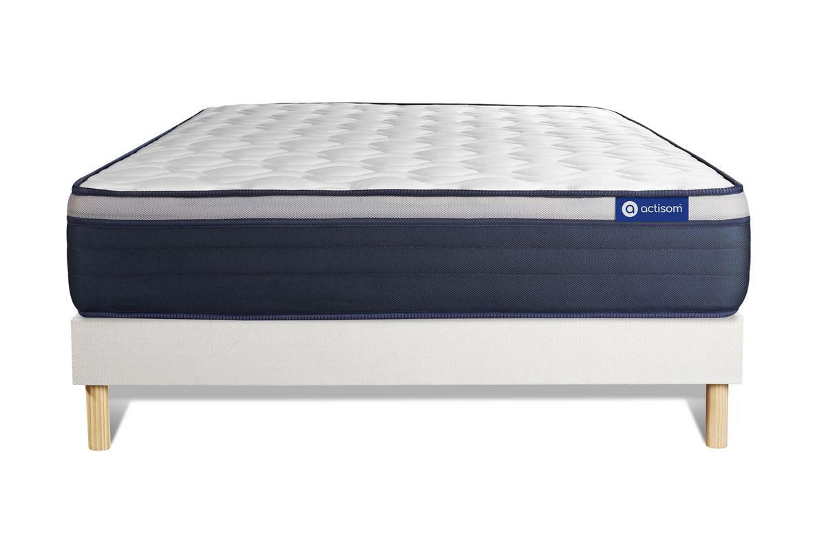 BETT Actimemo max Memory-Schaum 180 x 220 cm h3 - Kit Bettgestell Weiß - Beige/Weiß, Karton/Holz (180/220cm) - ACTISOM