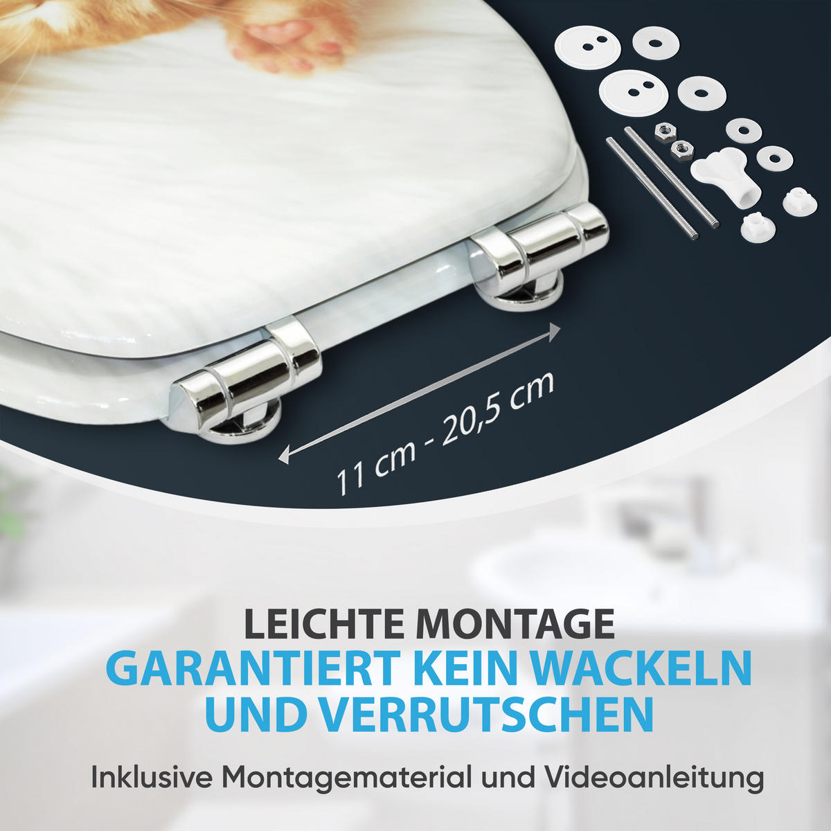 WC-SITZ mit Absenkautomatik Lilly - Braun, Holzwerkstoff (38/6/47cm) - Sanilo