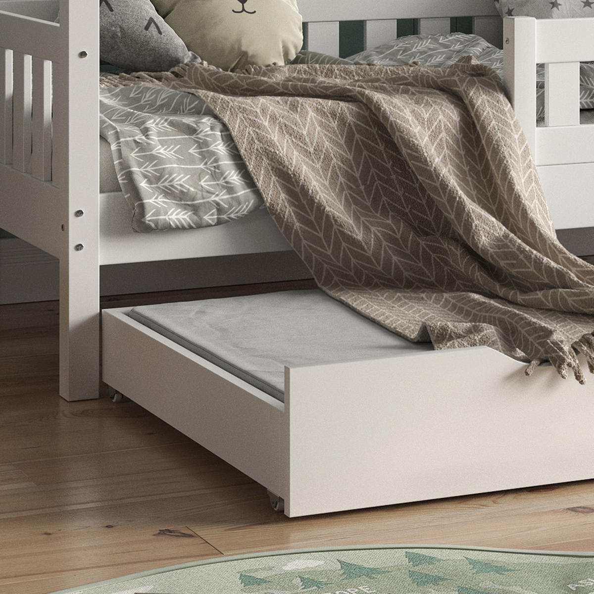 KINDERMATRATZE Weiß 80 x 150 cm H2 Härtegrad - Weiß, Textil (80/150cm) - VitaliSpa