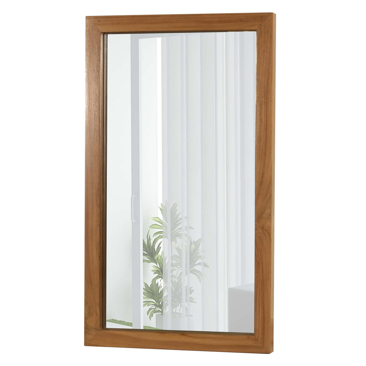 TEAK-WANDSPIEGEL Braun - Braun, Holz (40/71/4cm) - MCW