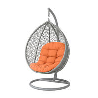 HÄNGESESSEL-KISSEN terracotta-orange – halbrund, 80/120 cm - Terra cotta, Textil (80/12/120cm) - Homescapes