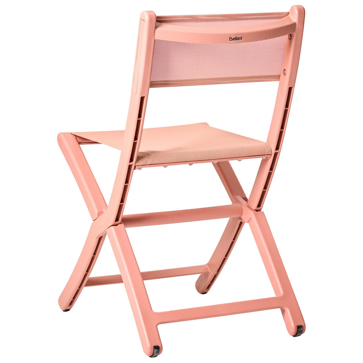 GARTENSTUHL 4er-Set Korallenrot Talca - Rot, Kunststoff (45/83/53cm) - Beliani