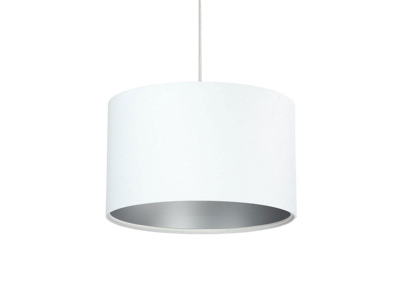 HÄNGELEUCHTE Silber 30/20 cm - Silberfarben/Weiß, Kunststoff (30/0.45/20cm) - ONZENO