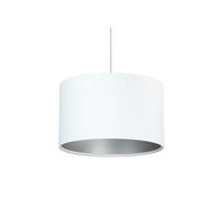 HÄNGELEUCHTE Silber 30/20 cm - Silberfarben/Weiß, Kunststoff (30/0.45/20cm) - ONZENO