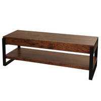 TV-RACK Eiche dunkel - Trüffeleichefarben, Holz (120/42/44cm) - MCW