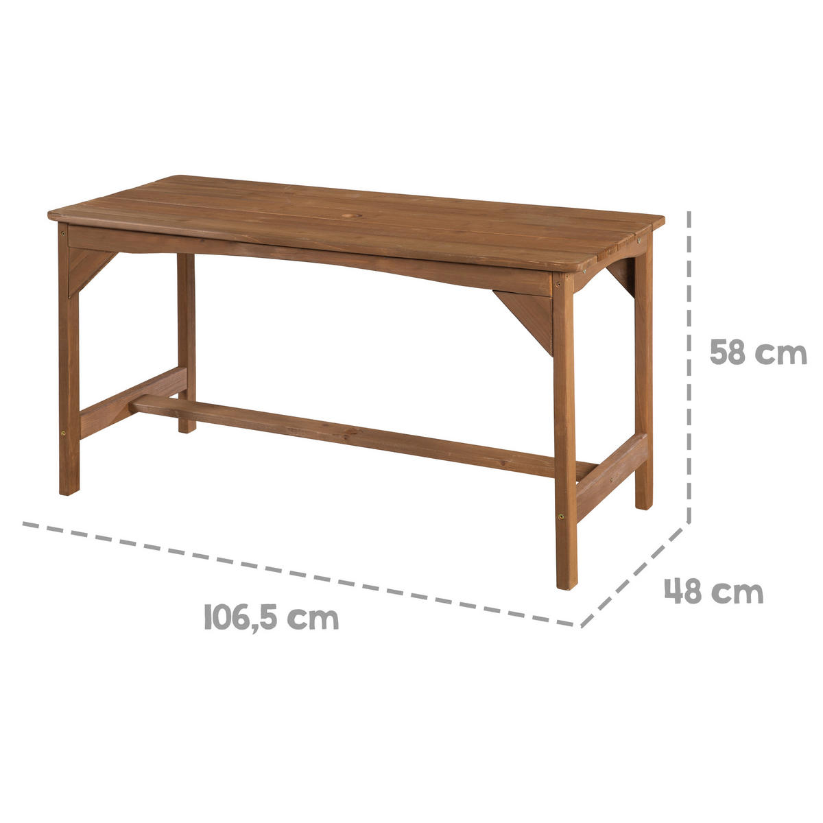 KINDERSITZGRUPPE mit Sitzauflage und Schirm teak - Teakfarben, Holz - Roba