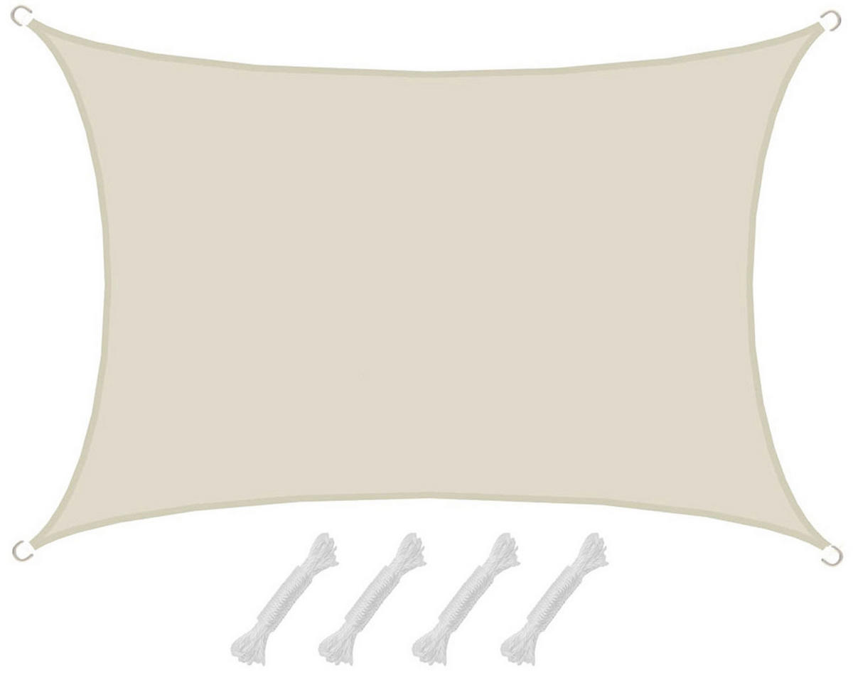 SONNENSEGEL 300/500 cm beige, rechteckig - Beige, Kunststoff (300/500cm) - Amanka