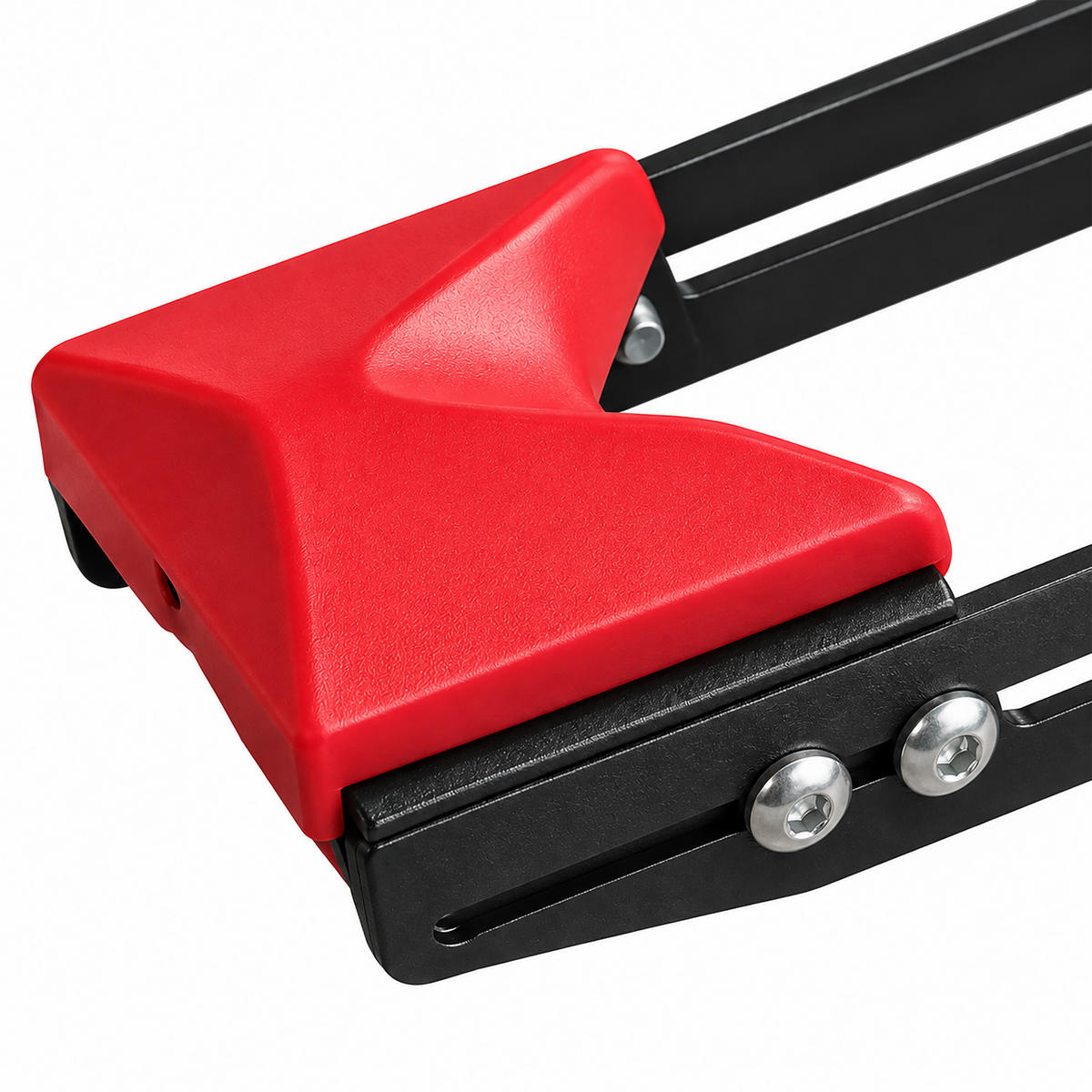 FAHRRAD-WANDHALTERUNG Schwarz Rot 1er-Set schwenkbar klappbar Roll-In-System 35 kg - Schwarz, Metall (6.5/39/65.5cm) - Relaxdays