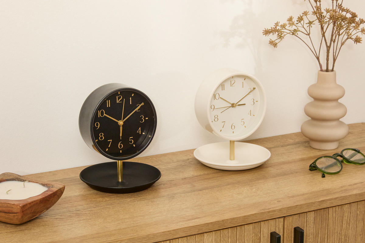 WECKER Dany 14/14/17,3 cm - Weiß, Kunststoff (14/17.3/14cm) - Atmosphera Createur d´interieur