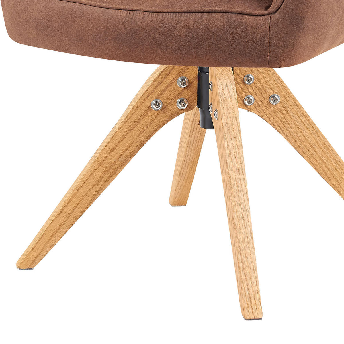ARMLEHNSTUHL Mika-Noah - Honigeiche/Braun, Eichenholz/Holz (60/87/65cm) - DUBI Möbel