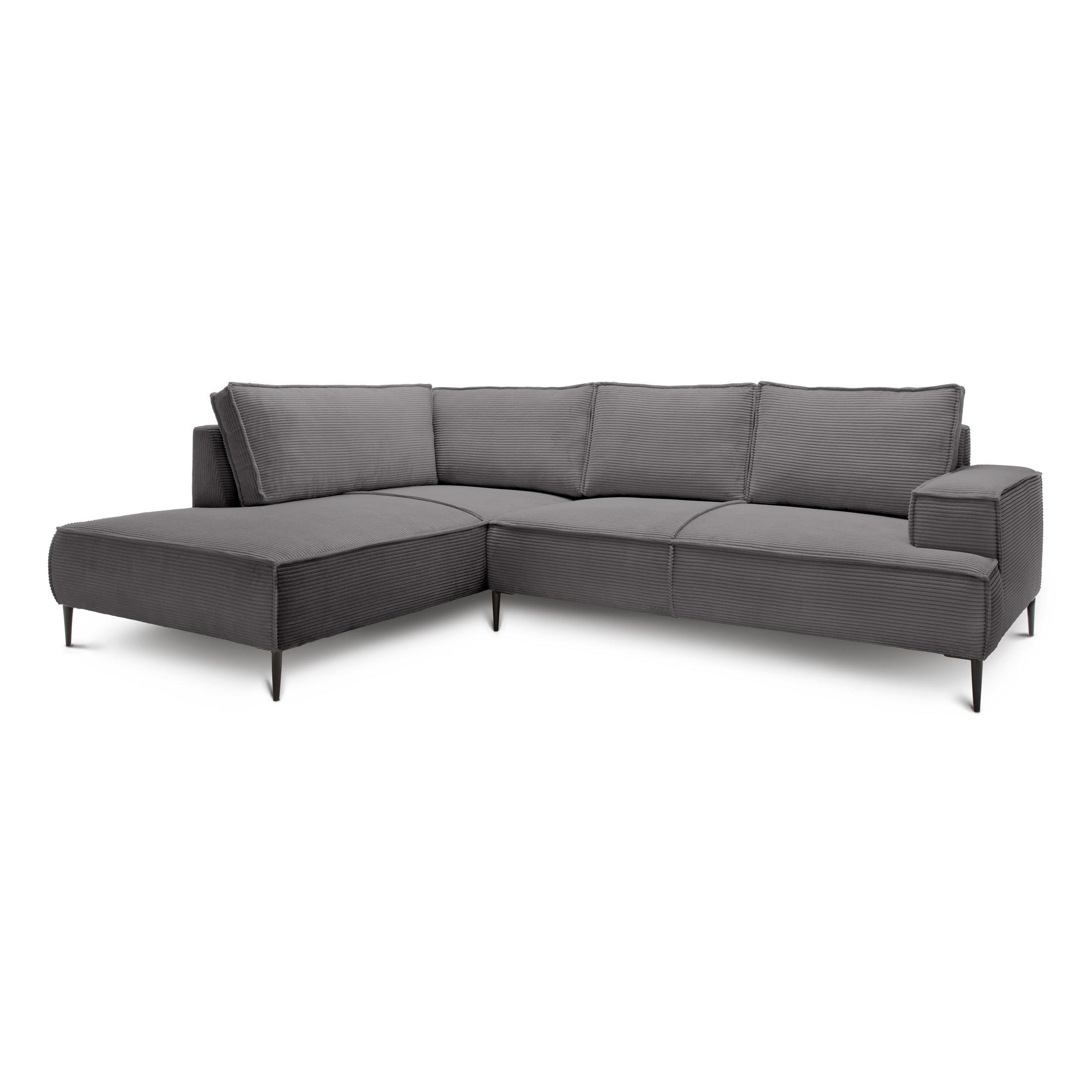 Pillovely Ecksofa Braun 275x44x195 cm