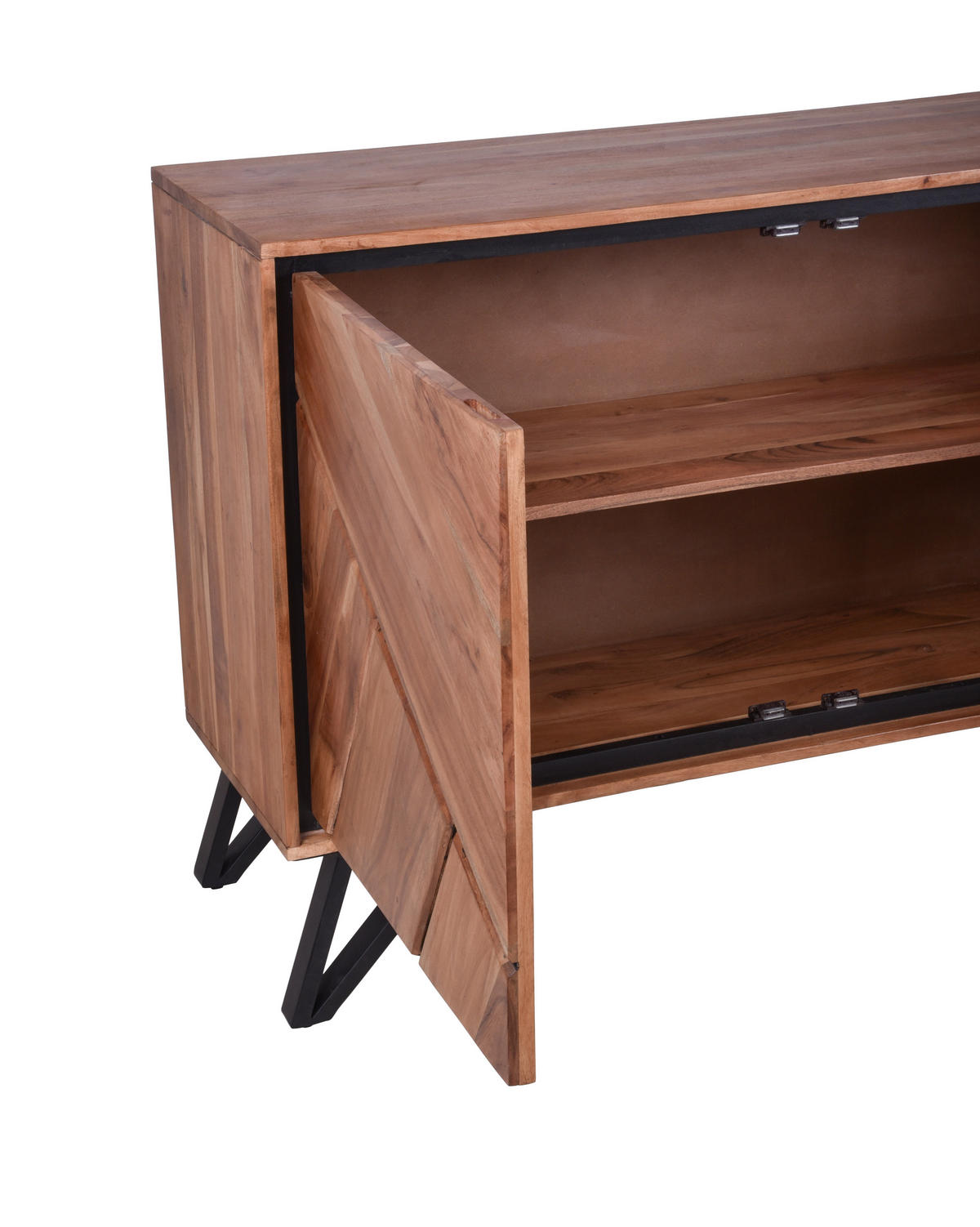 SIDEBOARD Ebba Akazienbraun 76x40x150cm - Akaziefarben, Holz (40/76/150cm) - DELUKE
