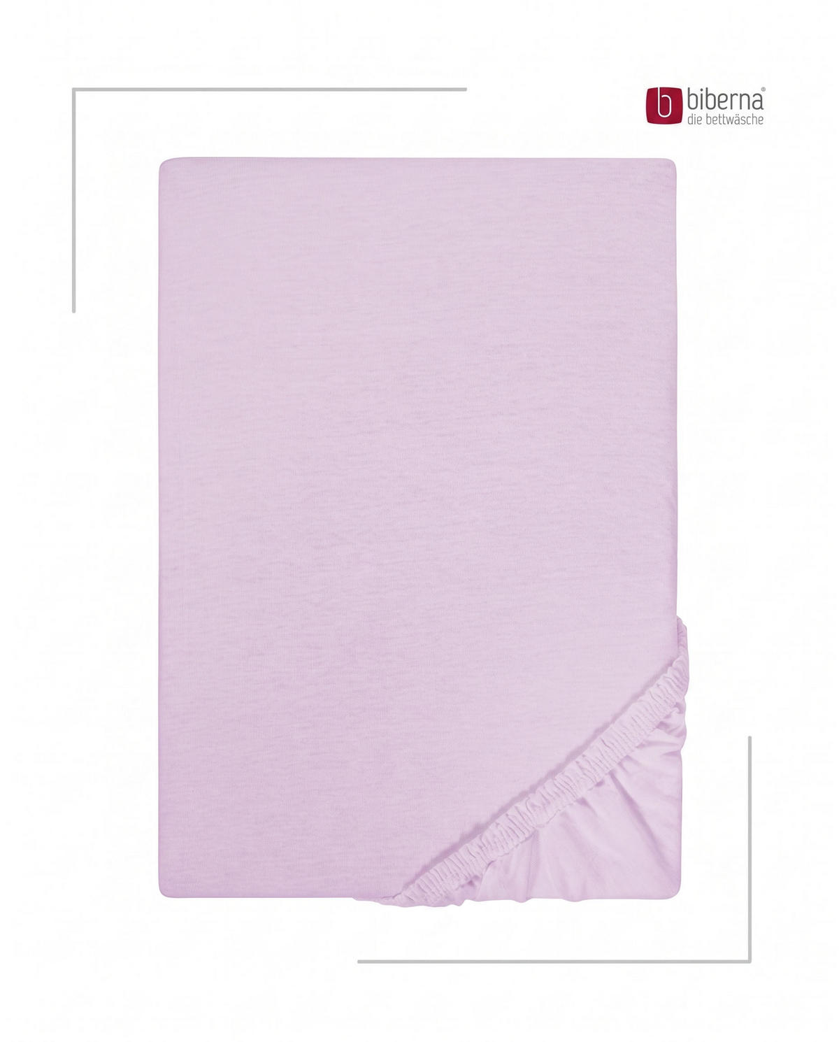 SPANNBETTTUCH Basic Jersey flieder, 180x200 cm - 200x200 cm - Flieder, Textil (200/200cm) - biberna