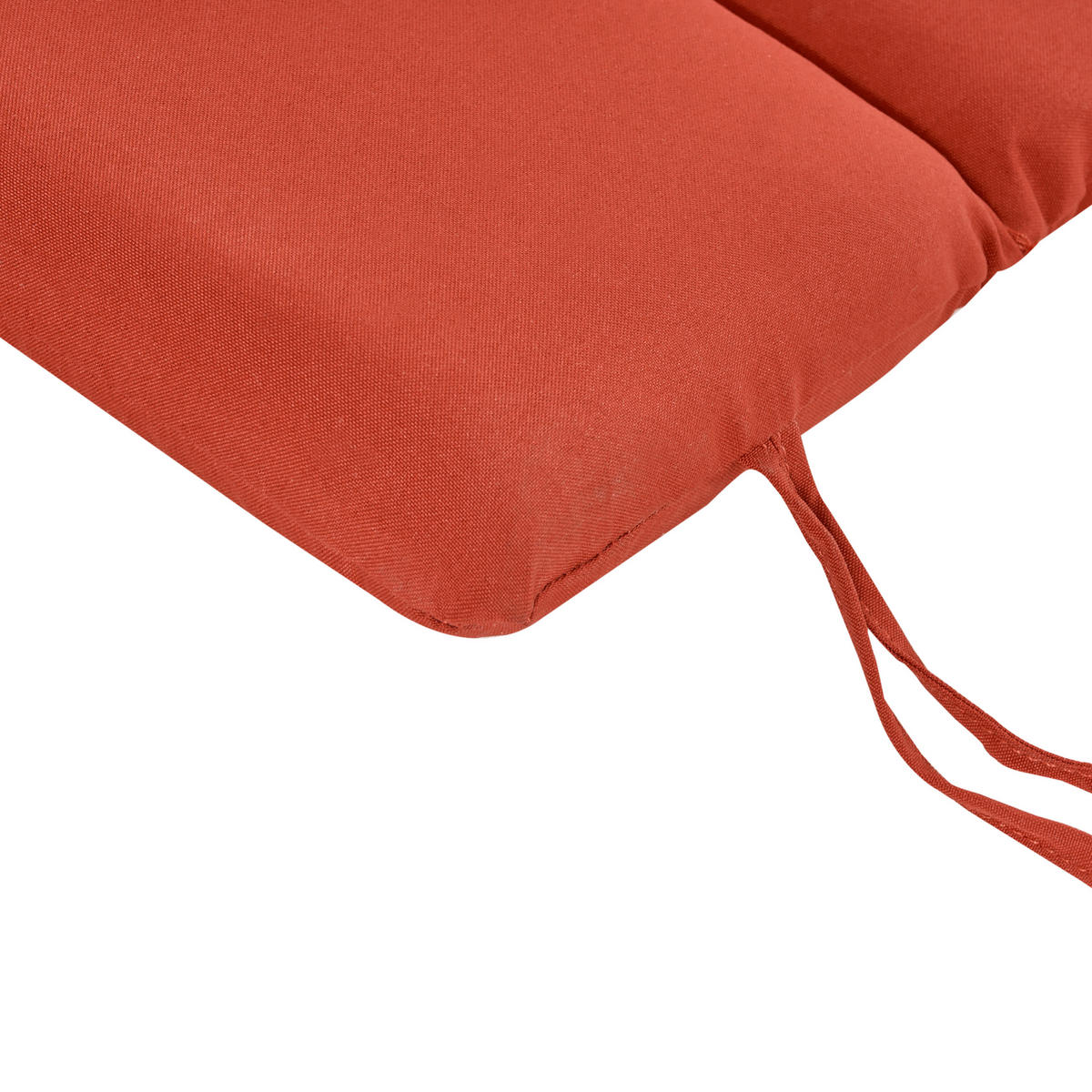 LIEGENAUFLAGE Rot 60/180 cm Brescia Premium - Rot, Textil (180/5/60cm) - Beliani