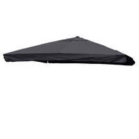 ERSATZ-BEZUG FÜR SCHIRM Anthrazit - Anthrazit, Textil (295/395cm) - MCW