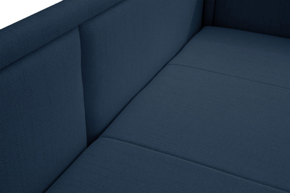 JUGENDBETT Caprili Dunkelblau mit Bettkasten - Schwarz/Dunkelblau, Kunststoff/Textil (163/189cm) - Selsey