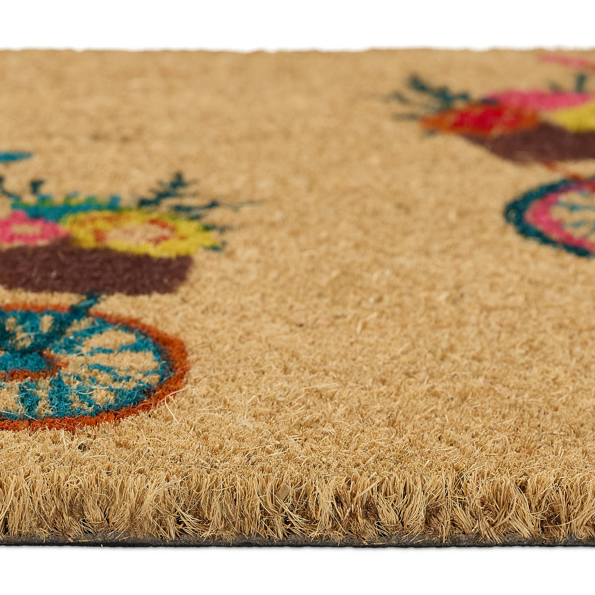 FUSSMATTE - Beige, Kunststoff/Textil (60/40cm) - Relaxdays