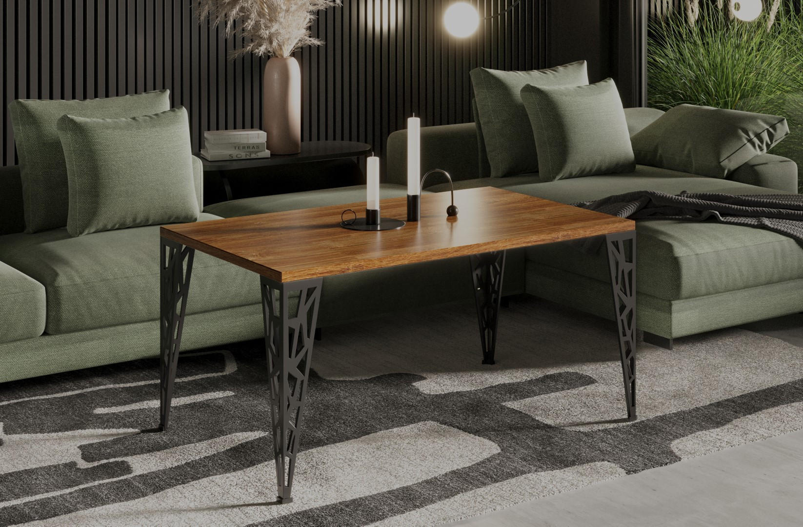 COUCHTISCH Monza - Eiche San Remo, Holzwerkstoff (100/60/51cm) - Endo-Moebel