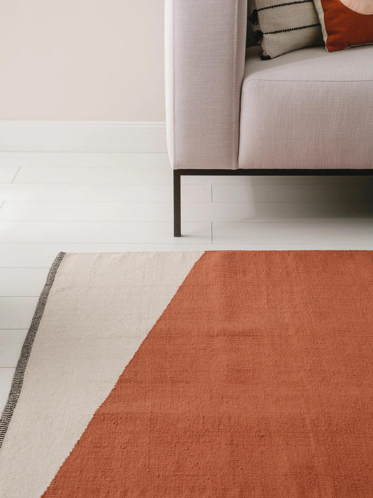 BAUMWOLLTEPPICH Lenny Terracotta 200x300 cm - Terracotta, Textil (200/300cm) - benuta Pop