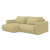 ECKSOFA mit Schlaffunktion Strukturstoff Stoff Gelb - Currygelb/Gelb, Kunststoff/Textil (149/240cm) - Makamii