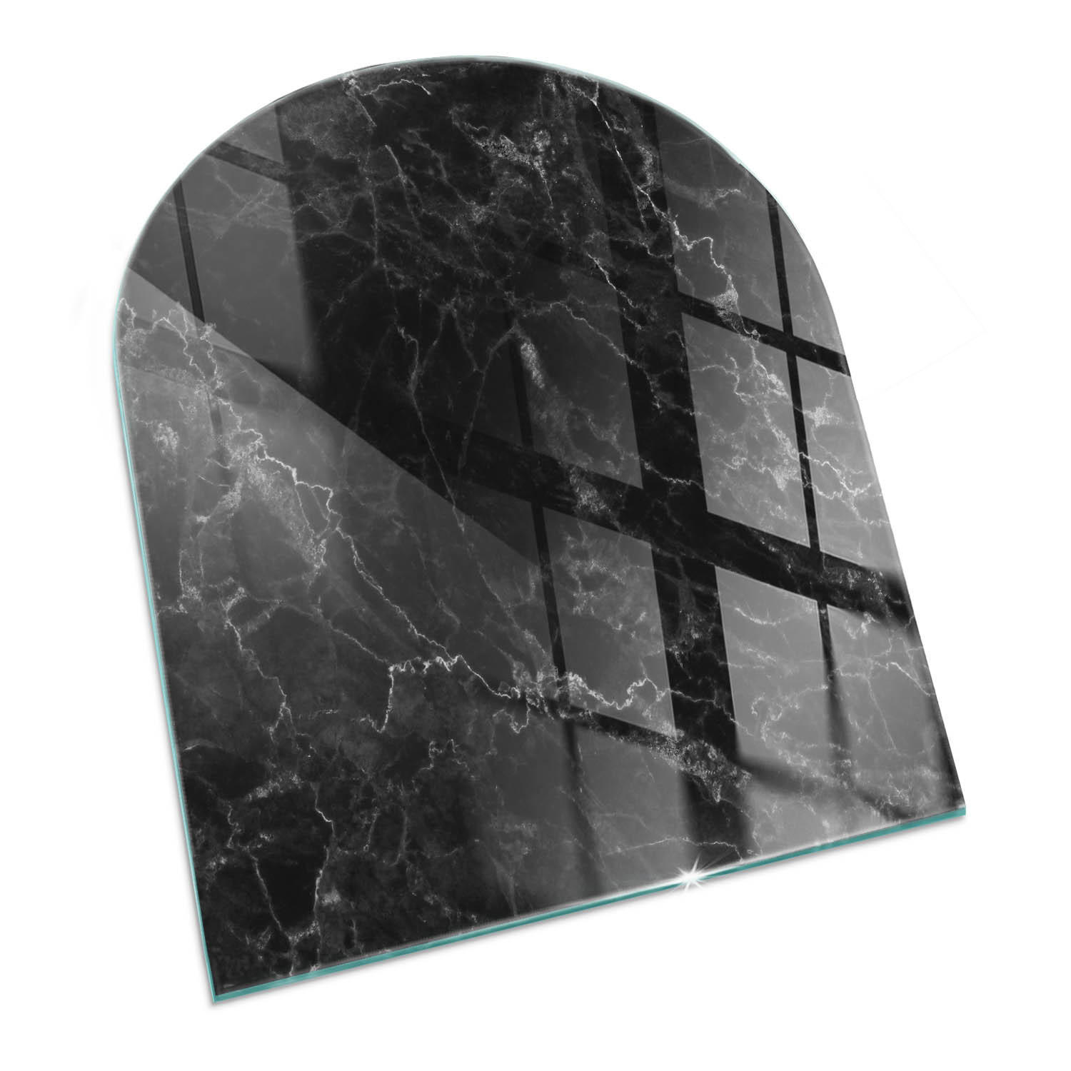 ArtPrintCave Glasplatte Schwarz 80x70x0.4 cm