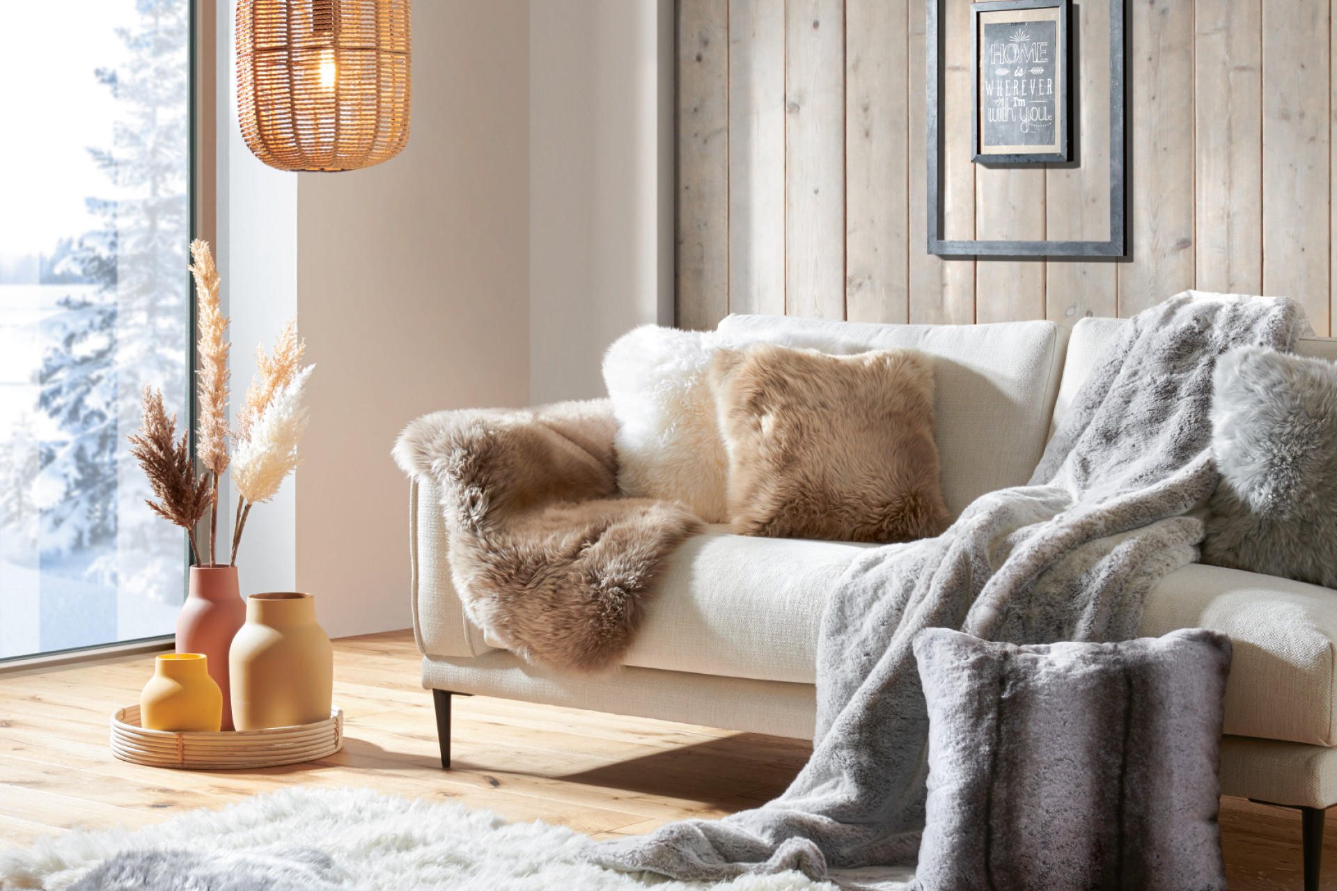 Kuschelige Wohntextilien