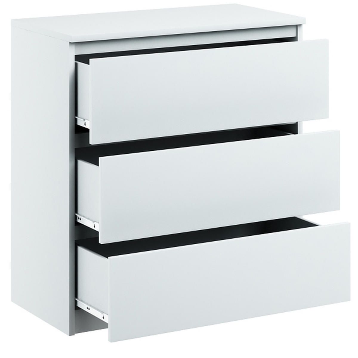 KOMMODE bella3 - Weiß, Holzwerkstoff (60/76/35cm) - roe furniture