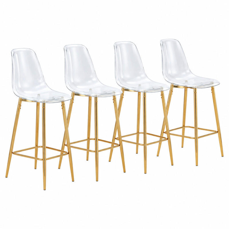 Meubliv Barhocker Gold 45x102x51.2 cm